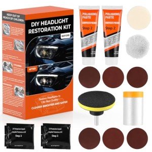 Headlight Restoration Kit for Easy Lens Cleaning