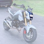 Mokuo Carbon Fiber Motorcycle Headlight Cover for Honda Grom