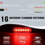 DIBMS 8x Red LED Emergency Strobe Light Bar