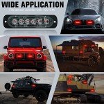DIBMS 8x Red LED Emergency Strobe Light Bar
