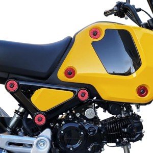 KEMIMOTO Red Verge Washers for Grom Motorcycles
