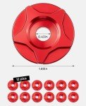 KEMIMOTO Red Verge Washers for Grom Motorcycles