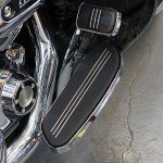Chrome Driver Footboard for Harley Touring Bikes