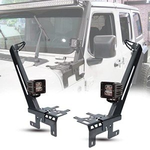 A-Pillar LED Light Bar Mount for Jeep Wrangler & Gladiator