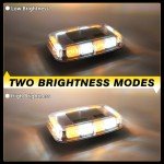 Rechargeable Amber White Strobe Light for Vehicles