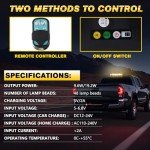 Rechargeable Amber White Strobe Light for Vehicles