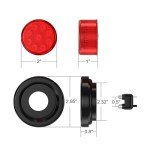 10 Pack of 2-Inch LED Trailer Marker Lights