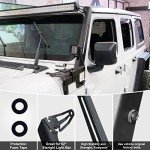 A-Pillar LED Light Bar Mount for Jeep Wrangler & Gladiator