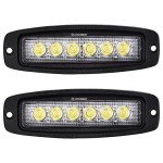 YITAMOTOR 2PC 7" LED Light Bar Pods