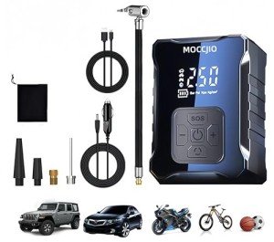 Portable Tire Inflator with Digital Pressure Gauge