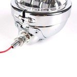 Chrome Motorcycle LED Fog Lamp Set - 4.5 Inch