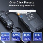Portable Tire Inflator with Digital Pressure Gauge