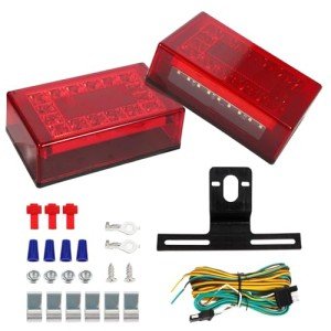 LED Trailer Light Kit with 25ft Wiring Harness