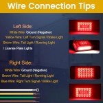 LED Trailer Light Kit with 25ft Wiring Harness
