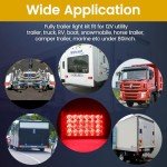 LED Trailer Light Kit with 25ft Wiring Harness