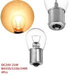 4-Pack 24V 21W Halogen Car Signal Bulbs