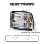 ADCARLIGHTS Headlight Assembly for Ford Super Duty