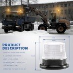 White LED Beacon Light with Magnetic Base