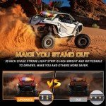 30" LED Emergency Chase Light Bar for UTVs