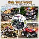 30" LED Emergency Chase Light Bar for UTVs