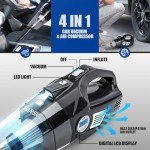 VARSK 4-in-1 Car Vacuum Cleaner & Tire Inflator