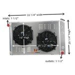 Chevy C/K Series Aluminum Radiator Kit with Fans