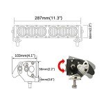 10" Off-Road LED Light Bar - Amber Flood Beam
