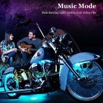 8PCS App-Controlled RGB Motorcycle Underglow Light Kit