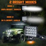 SKNOOY 45W Magnetic LED Working Light Bar