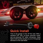 10pc 3/4" Red LED Marker Lights for Trailers