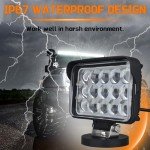 SKNOOY 45W Magnetic LED Working Light Bar