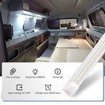 RVZONE 12V LED Light Bar – 4 Pack