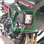 Motorcycle Spotlight Mount Brackets for 1.5"-2.36" Roll Bars