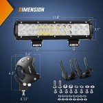 Nilight 12-Inch 72W LED Light Bar for Off-Road