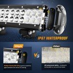 Nilight 12-Inch 72W LED Light Bar for Off-Road
