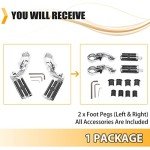Motorcycle Highway Footpegs with Quick Clamps