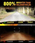Bright H11/H9 Fog Light Bulbs - 22000LM 6500K