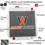 Alloyworks Aluminum Radiator with Fan for Mustangs