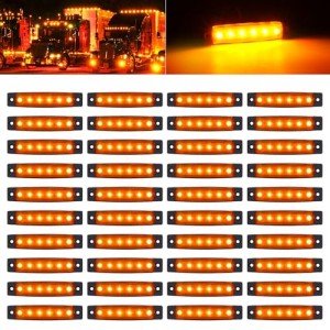 40 Pack LED Trailer Marker Lights - Amber