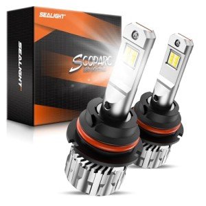 SEALIGHT 9007 36000LM Cool White Bulbs – Pack of 2