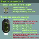LED Strobe Lights - 4 Pack, RGB Emergency Signals