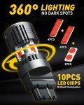 AUXITO LED Red Bulbs with Built-in Resistor, 2-Pack