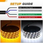 GOOACC 70 Inch Truck LED Running Board Lights