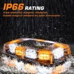 Linkitom 30 LED Amber/White Strobe Light Bar