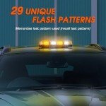 Linkitom 30 LED Amber/White Strobe Light Bar