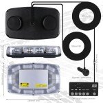 Linkitom 30 LED Amber/White Strobe Light Bar