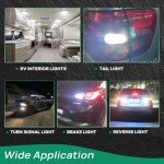 Alopee 12-Pack White LED Bulbs for Cars