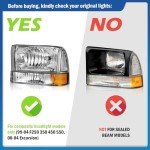 Ford Super Duty & Excursion Headlight Assembly Set