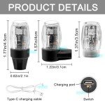 Colorful LED Tire Valve Stem Lights - 4 Pack