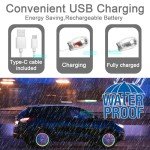 Colorful LED Tire Valve Stem Lights - 4 Pack